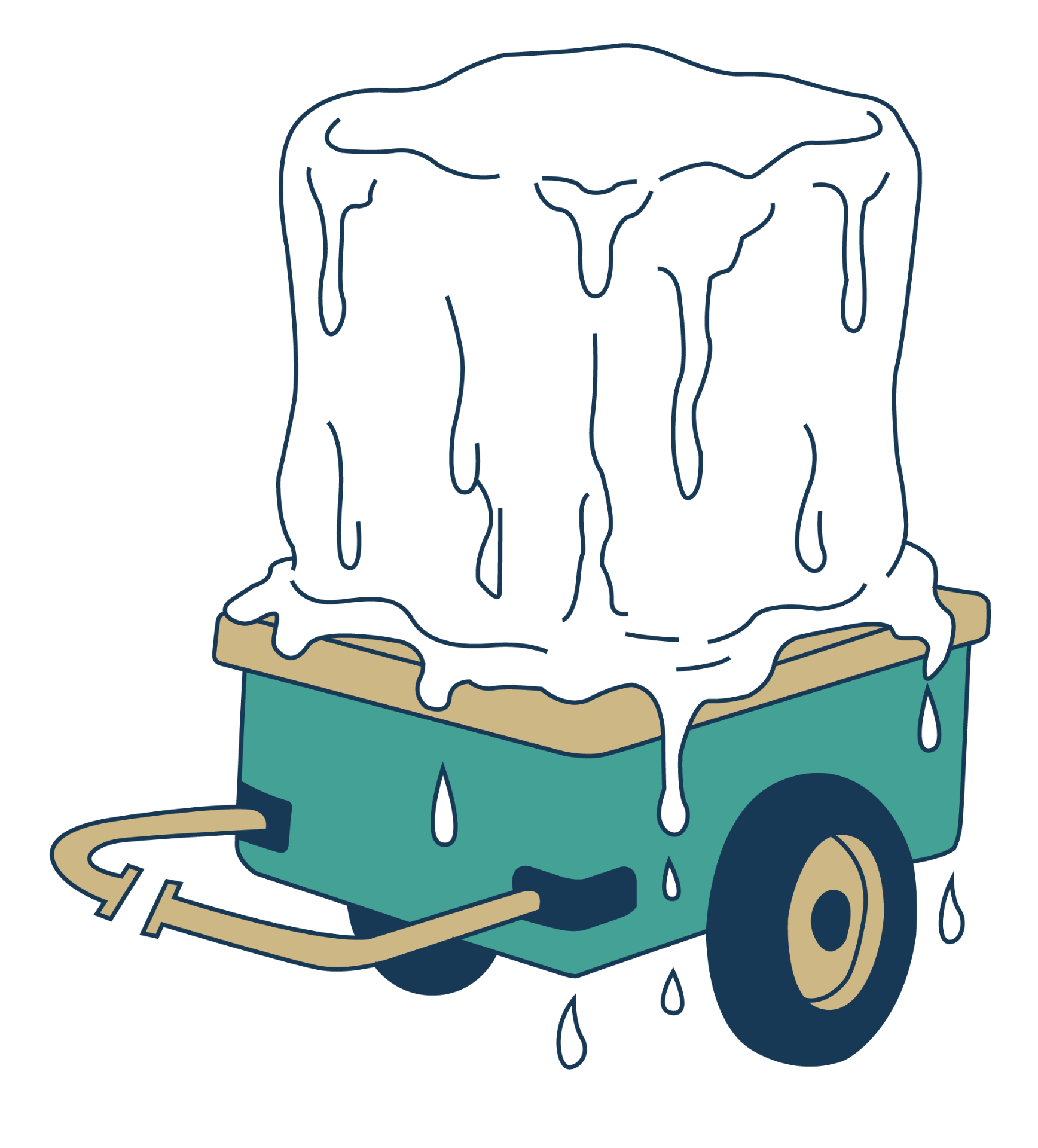 Ice cart illustration